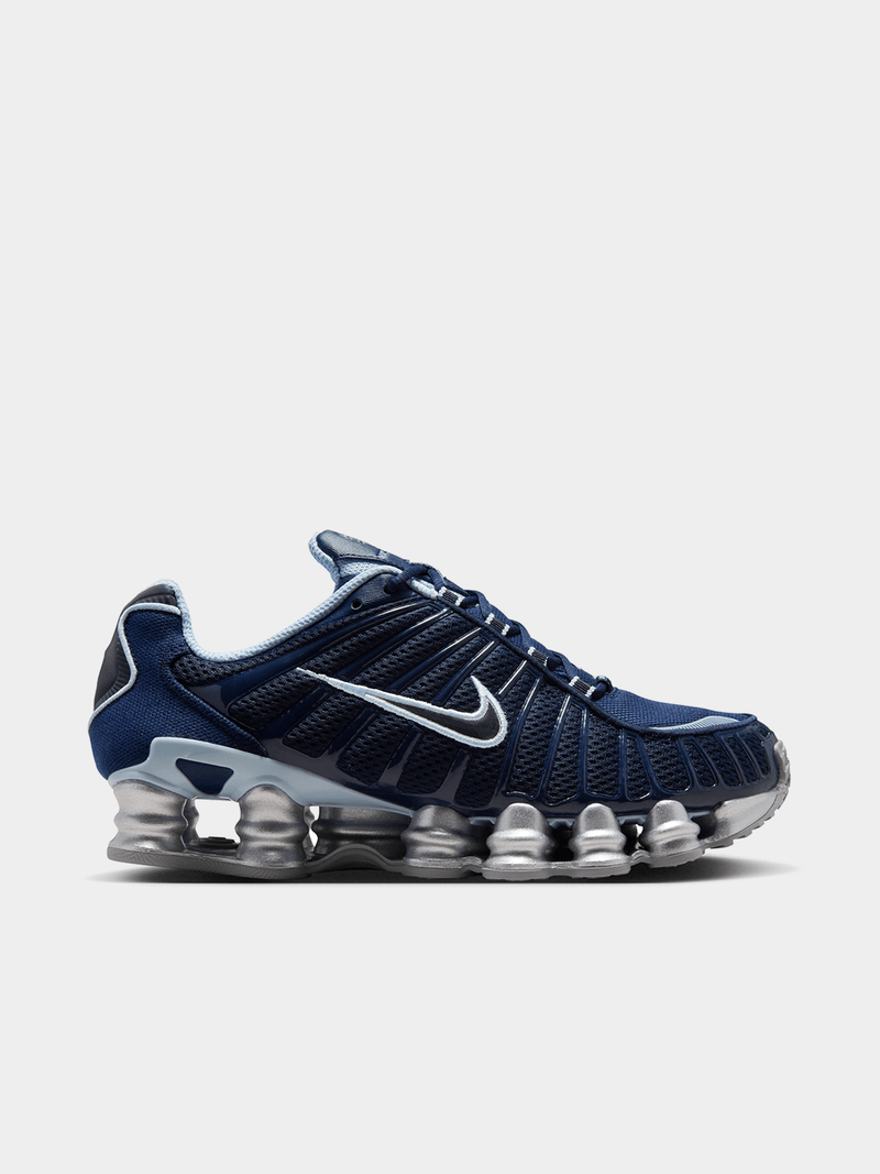 Nike Women's Shox TL Obsidian/Metallic Platinum Sneaker