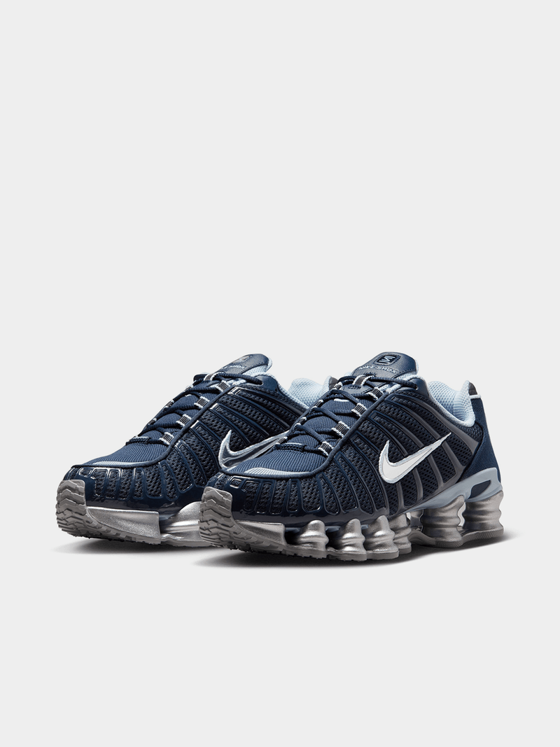 Nike Women's Shox TL Obsidian/Metallic Platinum Sneaker