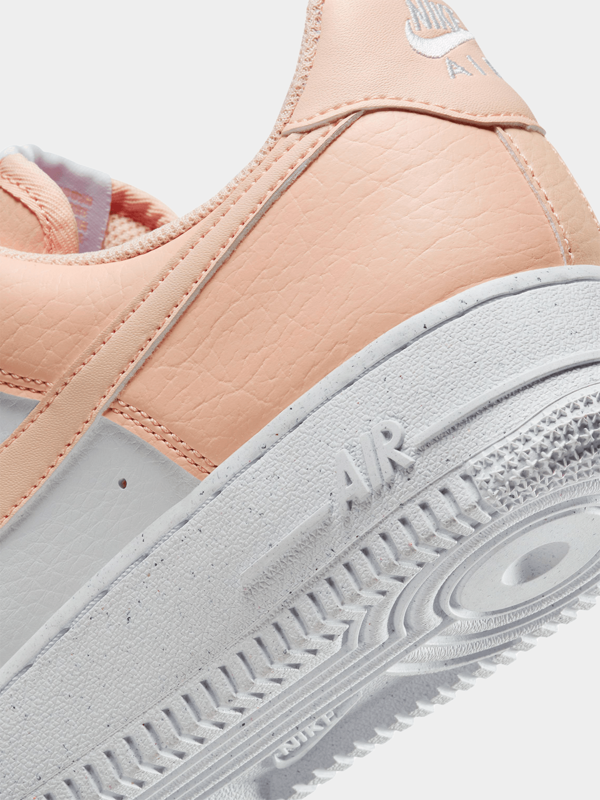 NEW Nike Women's Air Force 1' White/Washed Coral Estate Sneaker